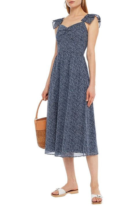 michael michael kors navy cotton voile dress